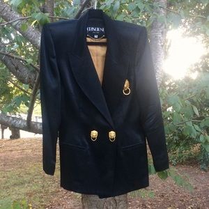 😻SALE😻 80s LIONS HEAD Vintage Blazer Dress